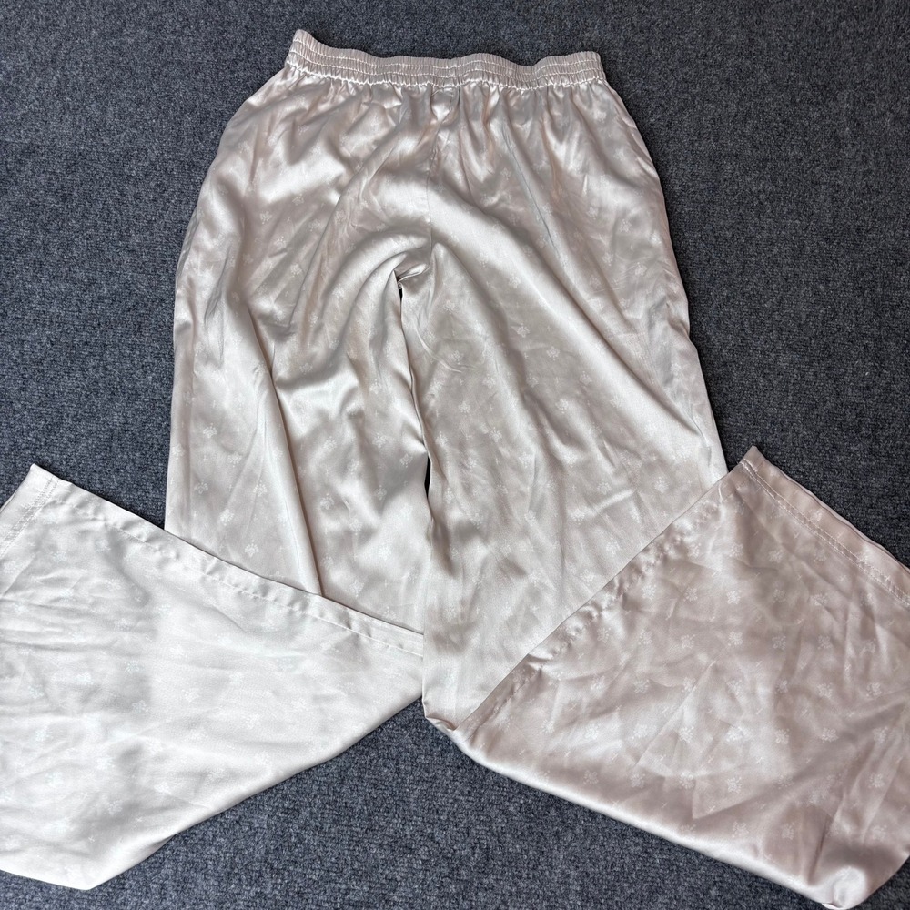 Barefoot Dreams Pajama Pants Women's‎ Small Cream Floral Elastic Waist - Picture 2 of 3